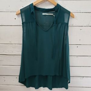 Urban Outfitters Kimichi Blue Teal Sleeveless Top